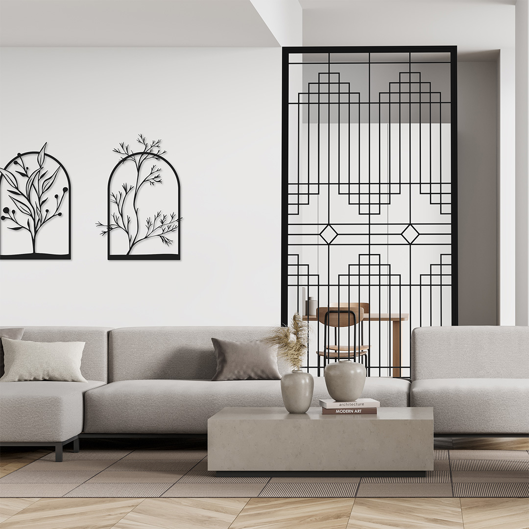 משרביה לסלון בסגנון יפני בצבע שחור